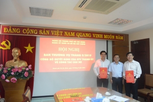 Chuẩn y đồng chí Lê Văn Thương đảm nhiệm vai trò Ủy viên Ban Thường vụ Đảng ủy Khối cơ sở Bộ Xây dựng