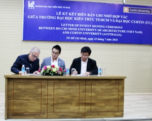 Đại học Kiến trúc TP. Hồ Chí Minh và Đại học Curtin (Úc) ký kết biên bản ghi nhớ hợp tác