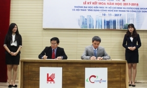 Lễ ký kết thỏa thuận hợp tác giữa trường Đại học Kiến trúc TP.Hồ Chí Minh và Coteccons Group