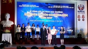 Đại học Kiến trúc TP.Hồ Chí Minh đạt giải Nhì Giải thưởng Sinh viên nghiên cứu khoa học 2017