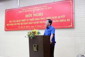 Học tập, quán triệt triển khai Nghị quyết Hội nghị bảy BCH TƯ Đảng khóa XII