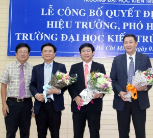 Lễ công bố quyết định bổ nhiệm Hiệu trưởng, Phó Hiệu trưởng Trường ĐH Kiến trúc TP.HCM