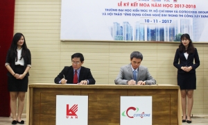Lễ ký kết thỏa thuận hợp tác giữa trường Đại học Kiến trúc TP.Hồ Chí Minh và Coteccons Group