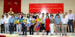 Quyết định bổ nhiệm viên chức quản lý 06 đơn vị thuộc Trường