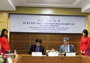 UAH và Coteccons ký kết triển khai kế hoạch hợp tác năm học 2018-2019