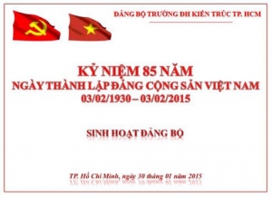 Lễ kỷ niệm 85 năm thành lập Đảng cộng sản Việt Nam