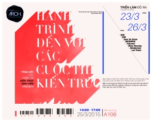 Trưng bày, báo cáo chuyên đề “Hành trình đến với các cuộc thi kiến trúc”