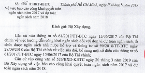 Báo cáo công khai quyết toán ngân sách năm 2017 và dự toán năm 2018