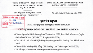 Chúc mừng các đồ án tốt nghiệp của sinh viên Đại học Kiến trúc TP. Hồ Chí Minh đạt giải thưởng Loa Thành năm 2020