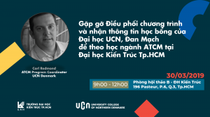 Cơ hội nhận học bổng của UCN Đan Mạch và gặp gỡ Điều phối chương trình ATCM