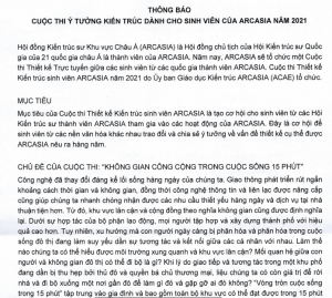 Cuộc thi ý tưởng kiến trúc dành cho sinh viên khu vực Châu Á