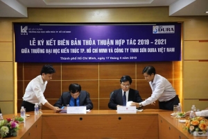 Đại học Kiến trúc TP. Hồ Chí Minh và Công ty Sơn Dura ký kết thỏa thuận hợp tác toàn diện