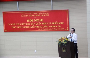 Hội nghị Cán bộ chủ chốt học tập, quán triệt và triển khai thực hiện nghị quyết Trung ương 7 (Khóa XI)