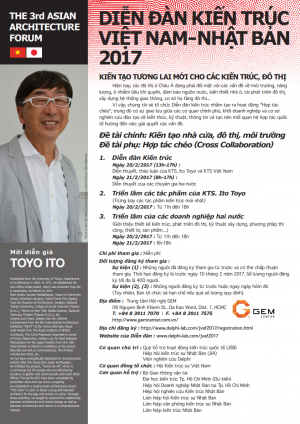 Mời tham dự báo cáo chuyên đề về kiến trúc của KTS Toyo Ito (Nhật Bản)