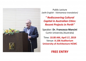 Mời tham dự buổi báo cáo chuyên đề của TS. Francesco Mancini