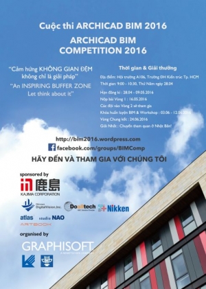 Mời tham dự các Workshop chuyên đề Kiến trúc của cuộc thi BIM 2016