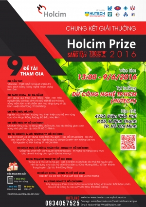 Mời tham dự Chung kết giải thưởng Holcim Prize 2016