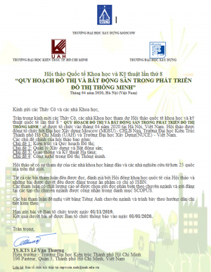 Mời tham dự Hội thảo quốc tể