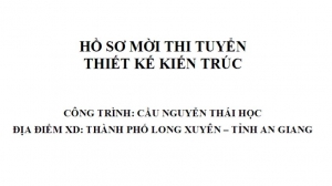 Mời tham dự thi thiết kế cầu Nguyễn Thái Học (TP.Long Xuyên, tỉnh An Giang)