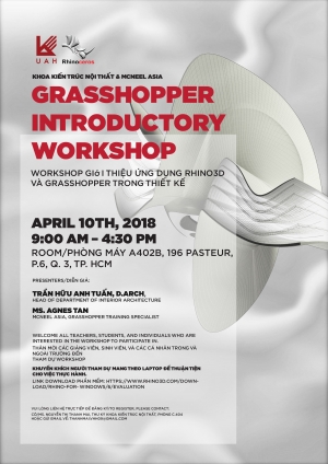 Mời tham dự “Workshop giới thiệu ứng Rhino3D và Grasshopper trong thiết kế”
