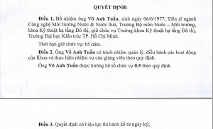 Quyết định bổ nhiệm viên chức quản lý