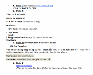 Thông báo của BTC hội thảo
