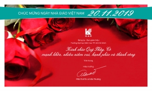 Thư chúc mừng của Hiệu trưởng nhân Ngày nhà giáo Việt Nam 20/11