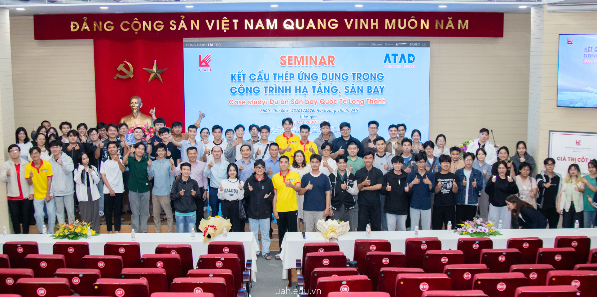 Kết cấu thép Sân bay Long Thành: bài học thực tiễn từ doanh nghiệp dành cho sinh viên UAH