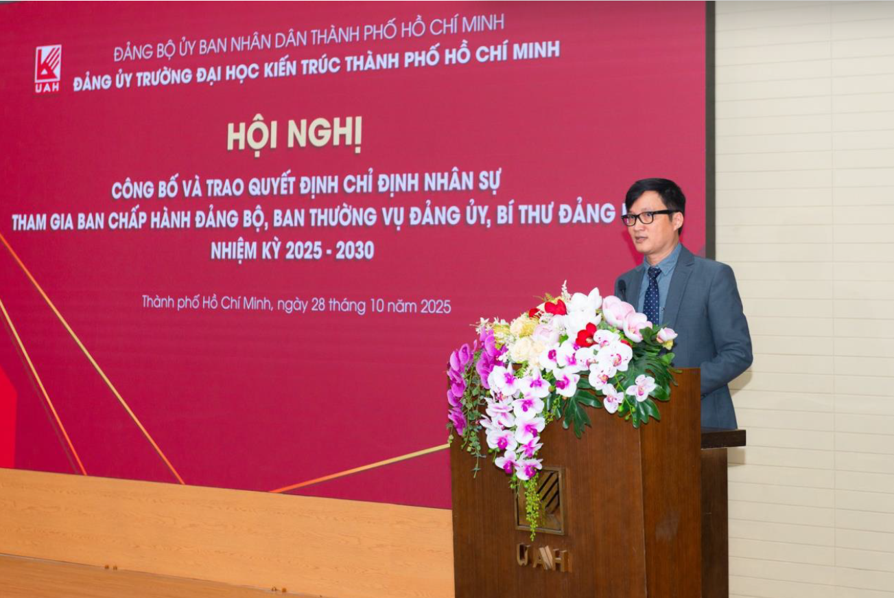 PGS.TS.KTS Phạm Trọng Thuật - Hiệu trưởng Nhà trường được chỉ định tham gia Ban Chấp hành, Ban Thường vụ và giữ chức vụ Bí thư Đảng ủy nhiệm kỳ 2025 - 2030