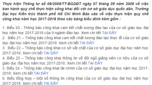 Báo cáo thực hiện quy chế công khai năm học 2017-2018