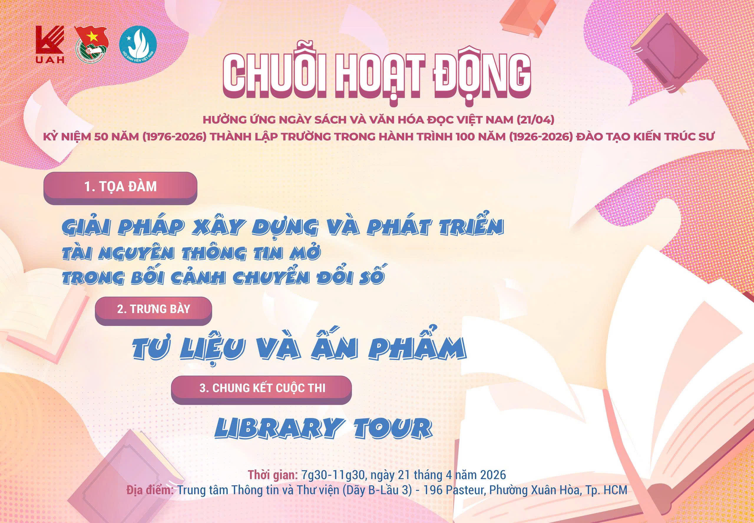 Chuỗi hoạt động hưởng ứng Ngày Sách và Văn hóa đọc Việt Nam (21/4)