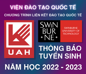 Thông báo về việc xét tuyển sinh bậc đại học Chương trình liên kết đào tạo quốc tế các ngành Thiết kế Kiến trúc Nội thất, Thiết kế Công nghiệp và Thiết kế Đồ họa năm học 2022 - 2023