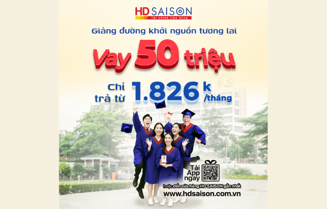 Gói vay ưu đãi lên đến 50 triệu/học kỳ cho sinh viên